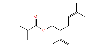 5-Methyl-2-(prop-1-en-2-yl)-4-hexenyl isobutyrate